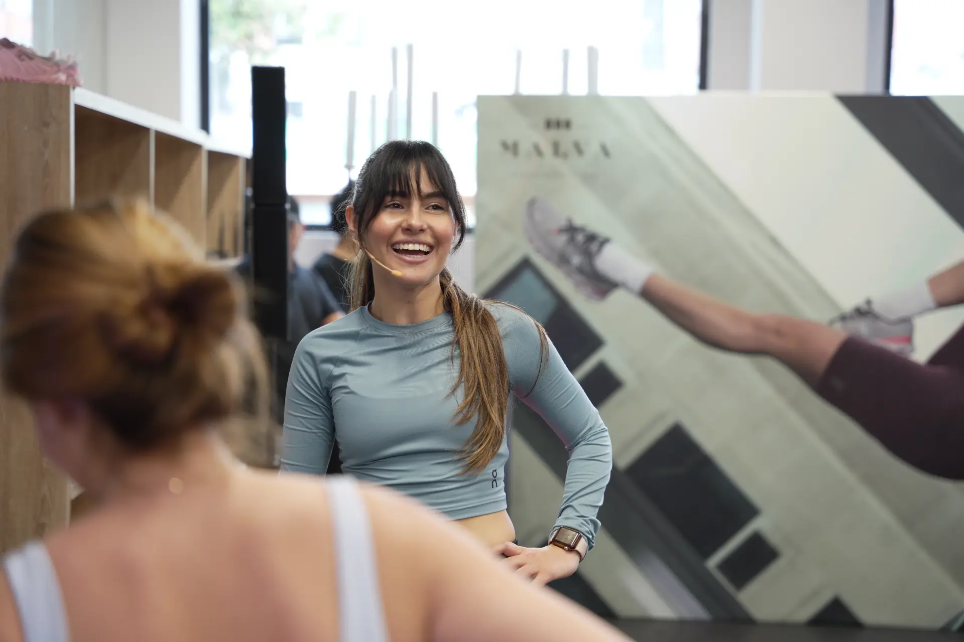 María Barajas, entrenadora de Pilates, en su estudio en Bogotá